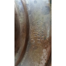 PİRİNÇ RUS SEMAVER. ÇİFT TUTAMAKLI. DAMGALI. SMV-39