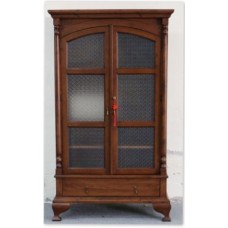 AHŞAP VİTRİN ÇİFT KAPAKLI TEK ÇEKMECELİ. MOB-117