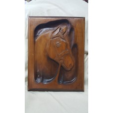 AHŞAP PANO. AT BAŞI FİGÜRÜ. TBL-214