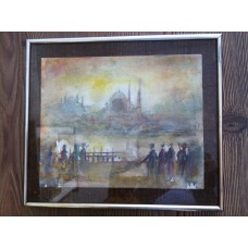 SULU BOYA TABLO. TANKUT BİLGE İMZALI.TBL-136