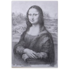 KARAKALEM TABLO. FRANSIZ. MONA LİSA PORTRESİ. ARBEN İMZALI. TBL-255